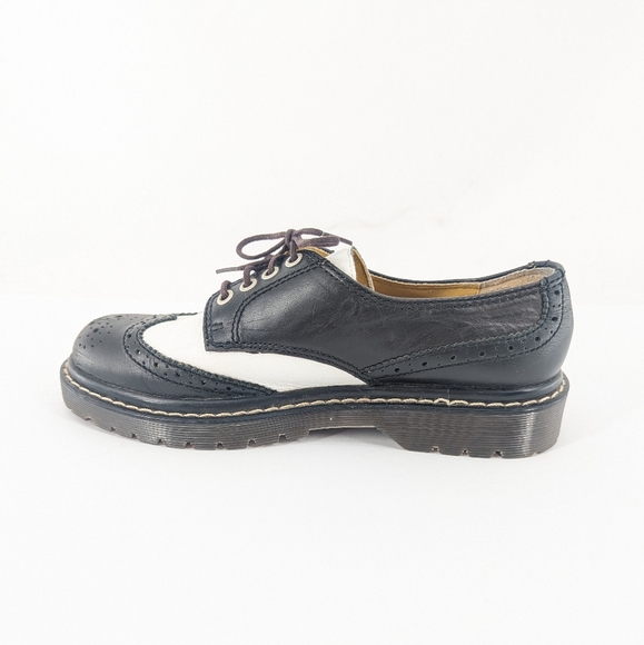 Vintage 90s Candies Wingtip Oxfords Black and White Size 7 - Picture 5 of 10